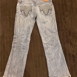Antik Denim Studded Light Blue Women's Jeans